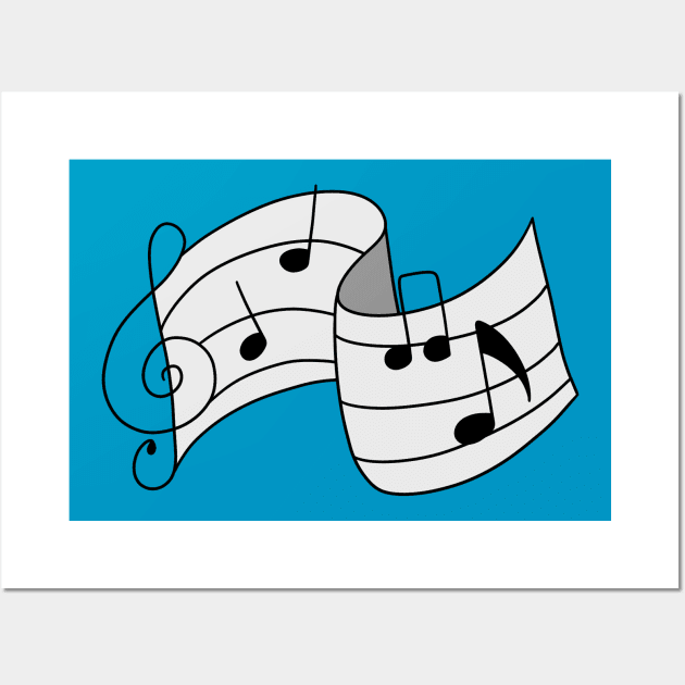 Music Staff Wall Art by saradaboru